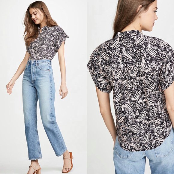 Veronica Beard Tops - Veronica Beard Sanaa Stretch Printed Shirt
